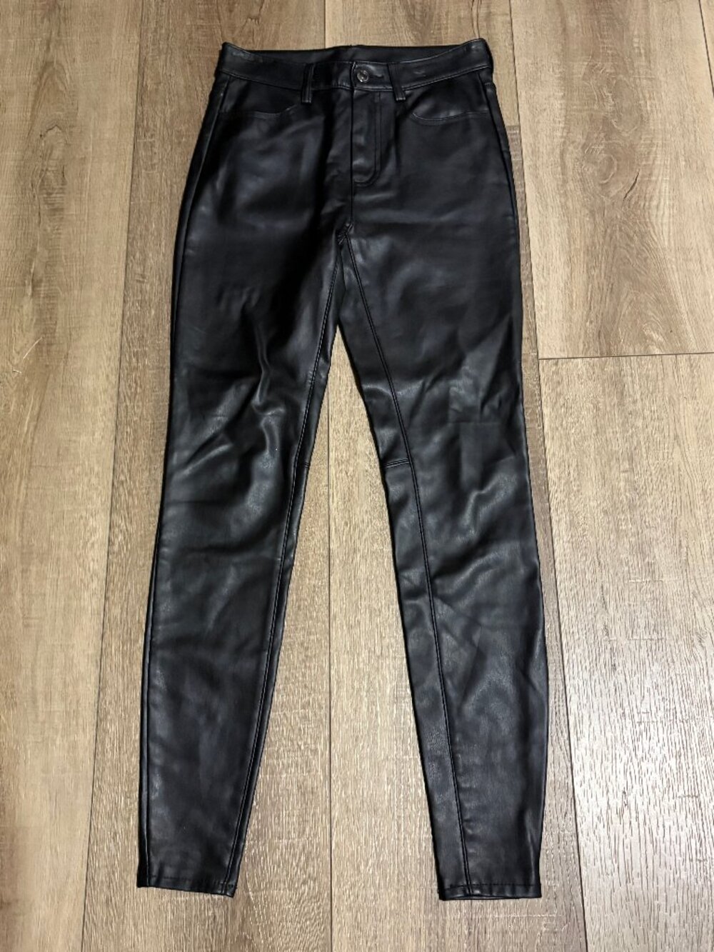 Free People Faux Leather Skinny Pants Size 25